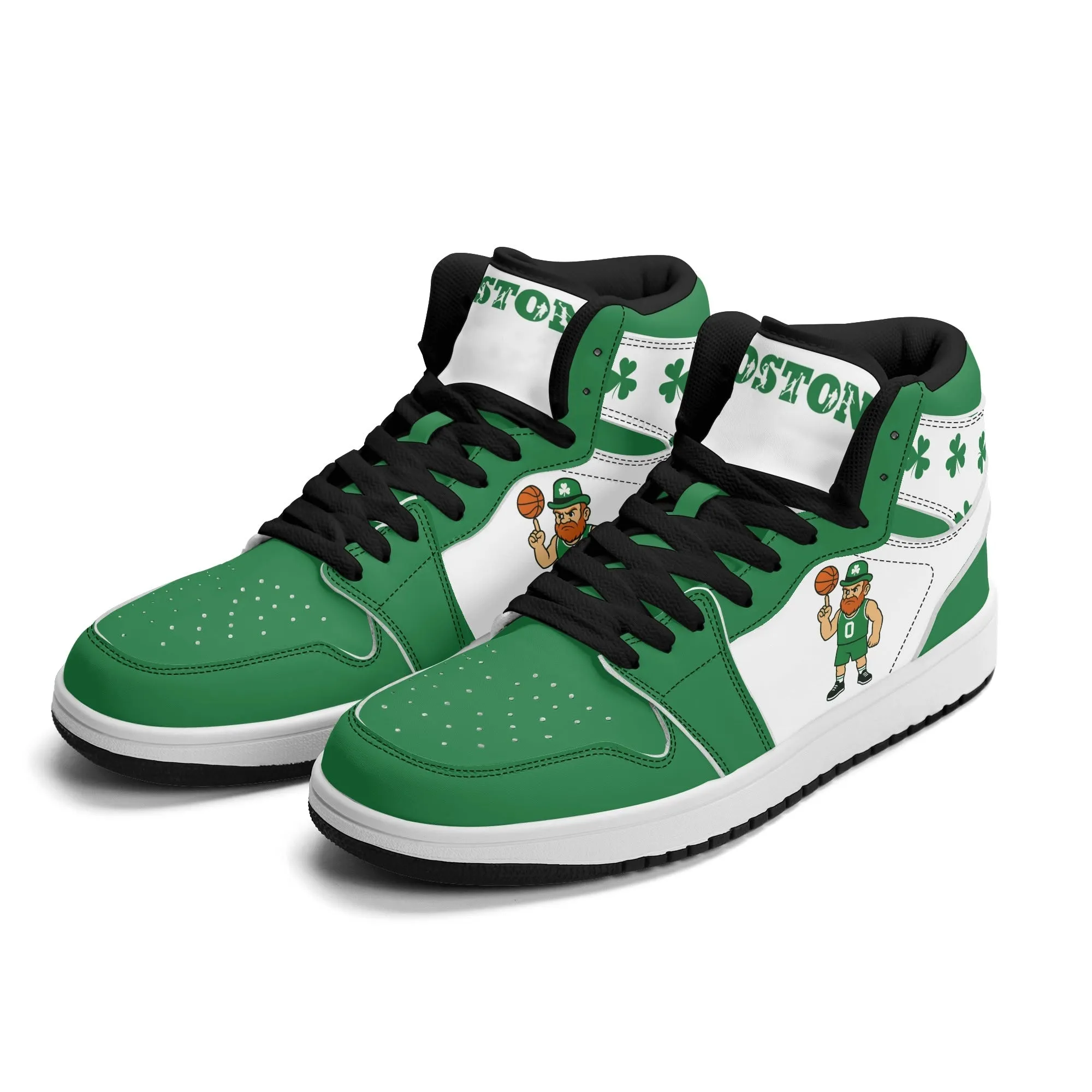 Boston Basketball Sports Team Themed Shoes