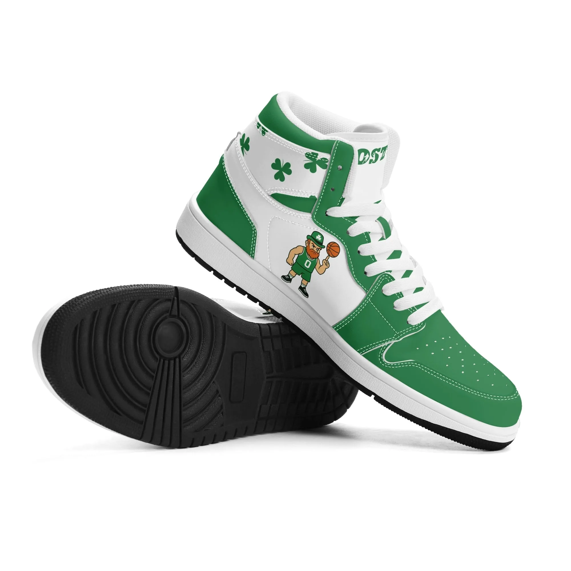 Boston Basketball Sports Team Themed Shoes