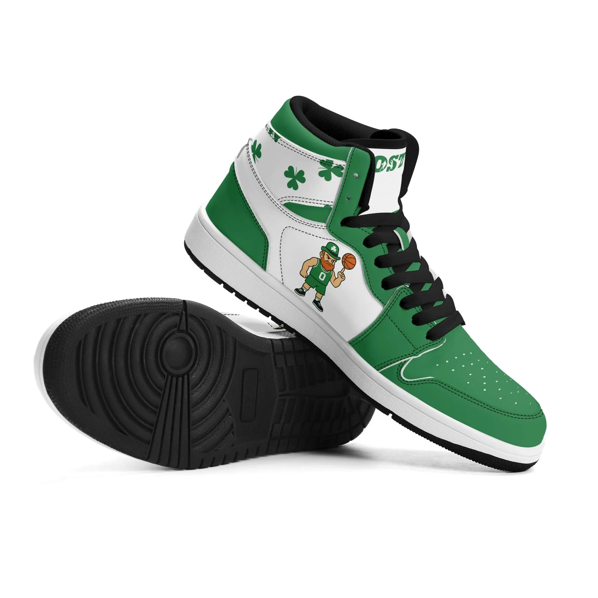 Boston Basketball Sports Team Themed Shoes