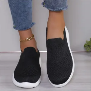 Breathable Round Toe Mesh Slip-On Shoes