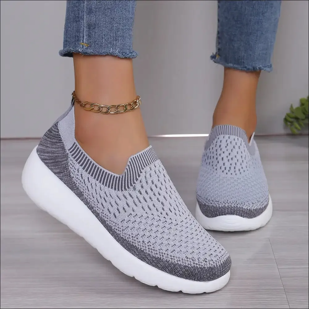 Breathable Round Toe Mesh Slip-On Shoes