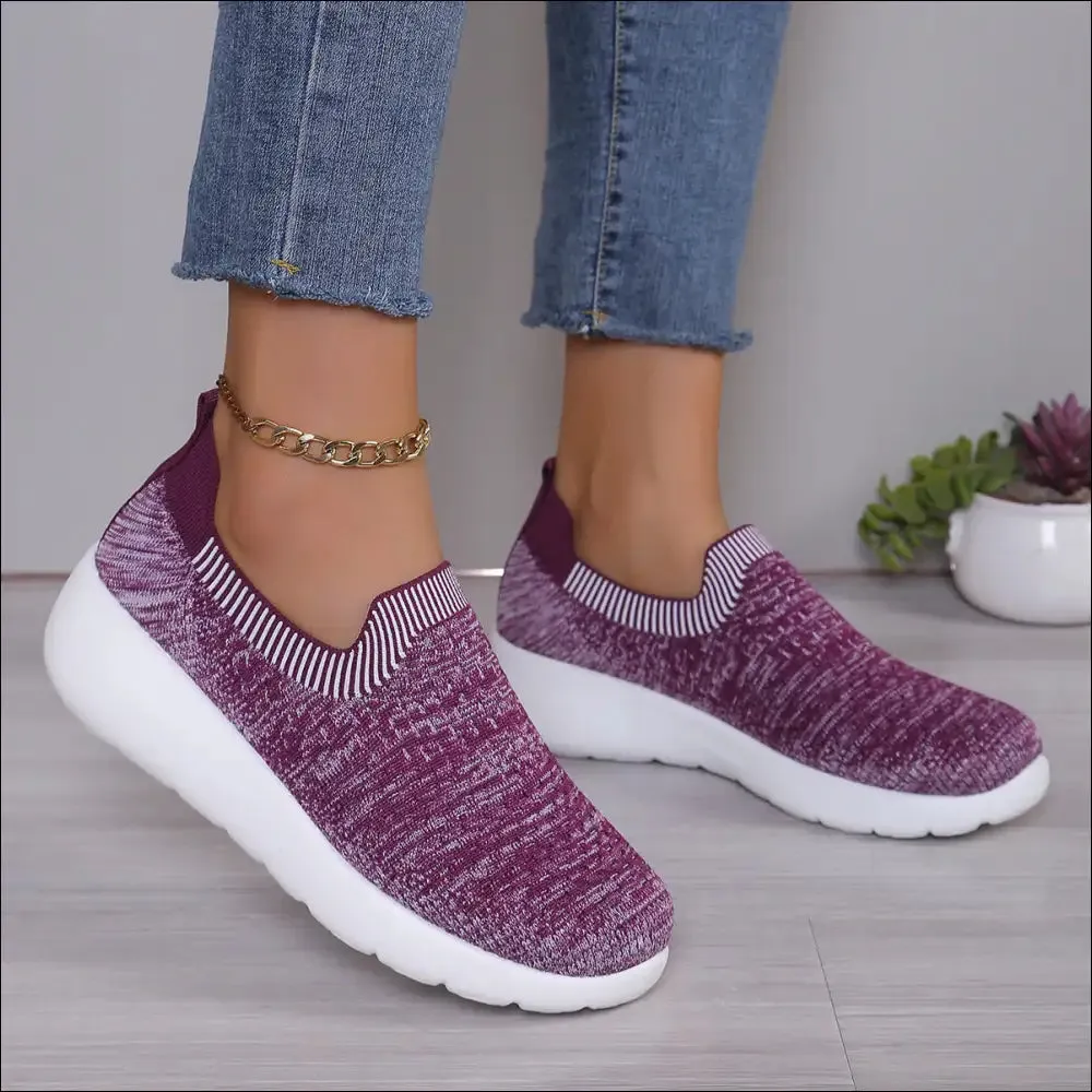 Breathable Round Toe Mesh Slip-On Shoes