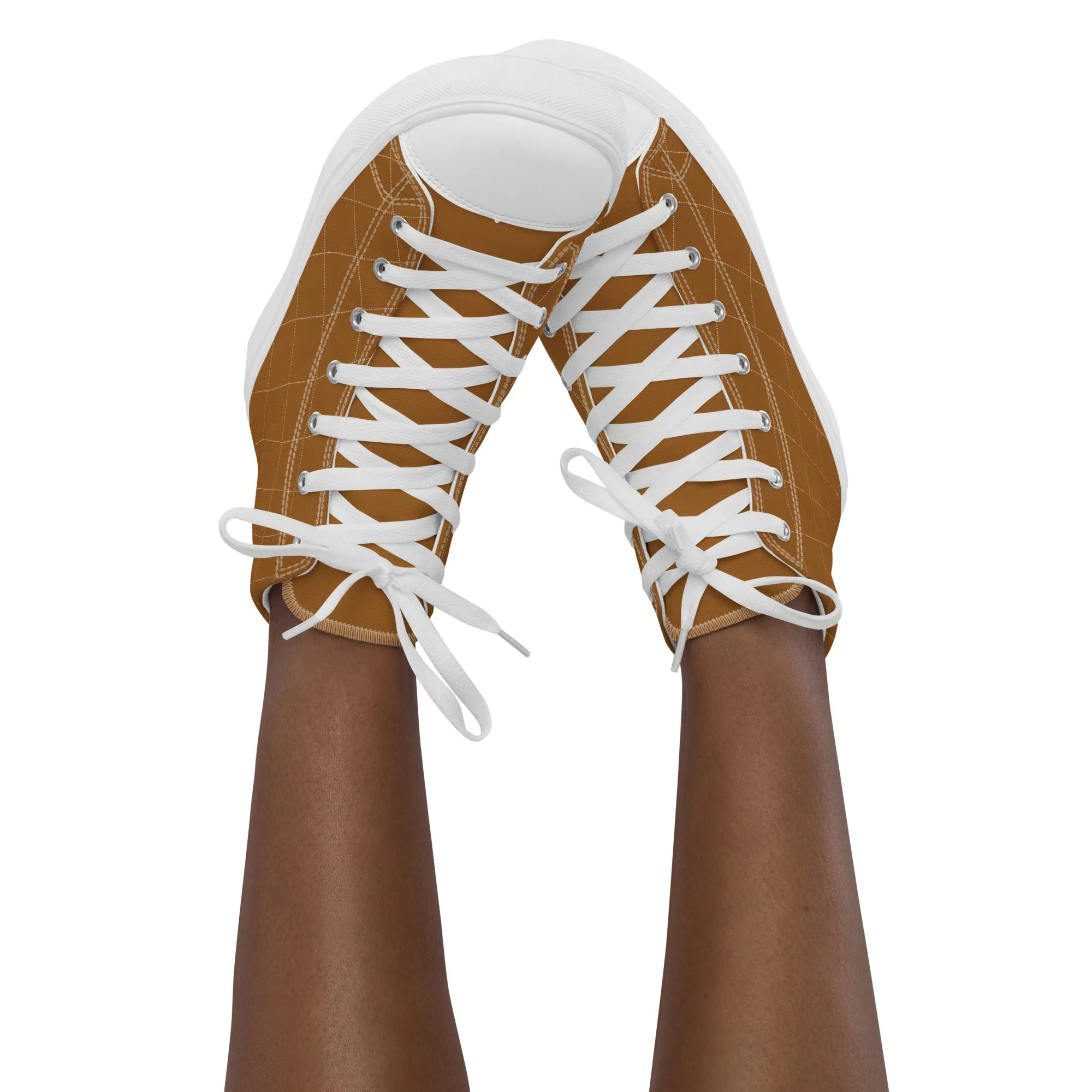 Brownie - Sustainably Made Women's  High Top Canvas Shoes