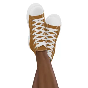 Brownie - Sustainably Made Women's  High Top Canvas Shoes