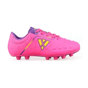 Catalina JR. Firm Ground Soccer Shoes-Pink/Purple/Yellow