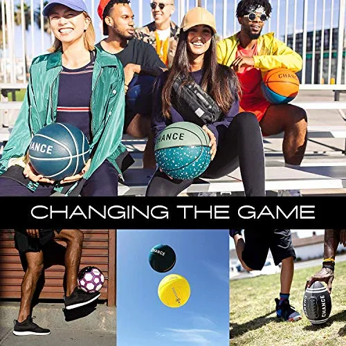 Chance Indoor/Outdoor Basketball - Composite Leather (Sizes: 5 Youth, Size 6 WNBA Womens, Size 7 NCAA Mens, Official NBA Basketball Ball Size) (6 Women's Official - 28.5", Classic)