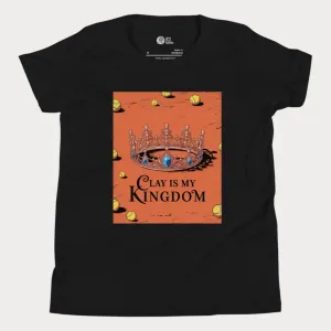 Clay Is My Kingdom Girls' Tennis T-Shirt - Youth