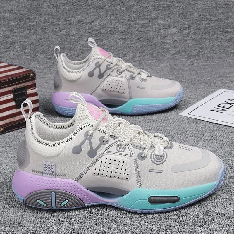 Cotton Candy Basketball Shoes - Sweet Style for Men