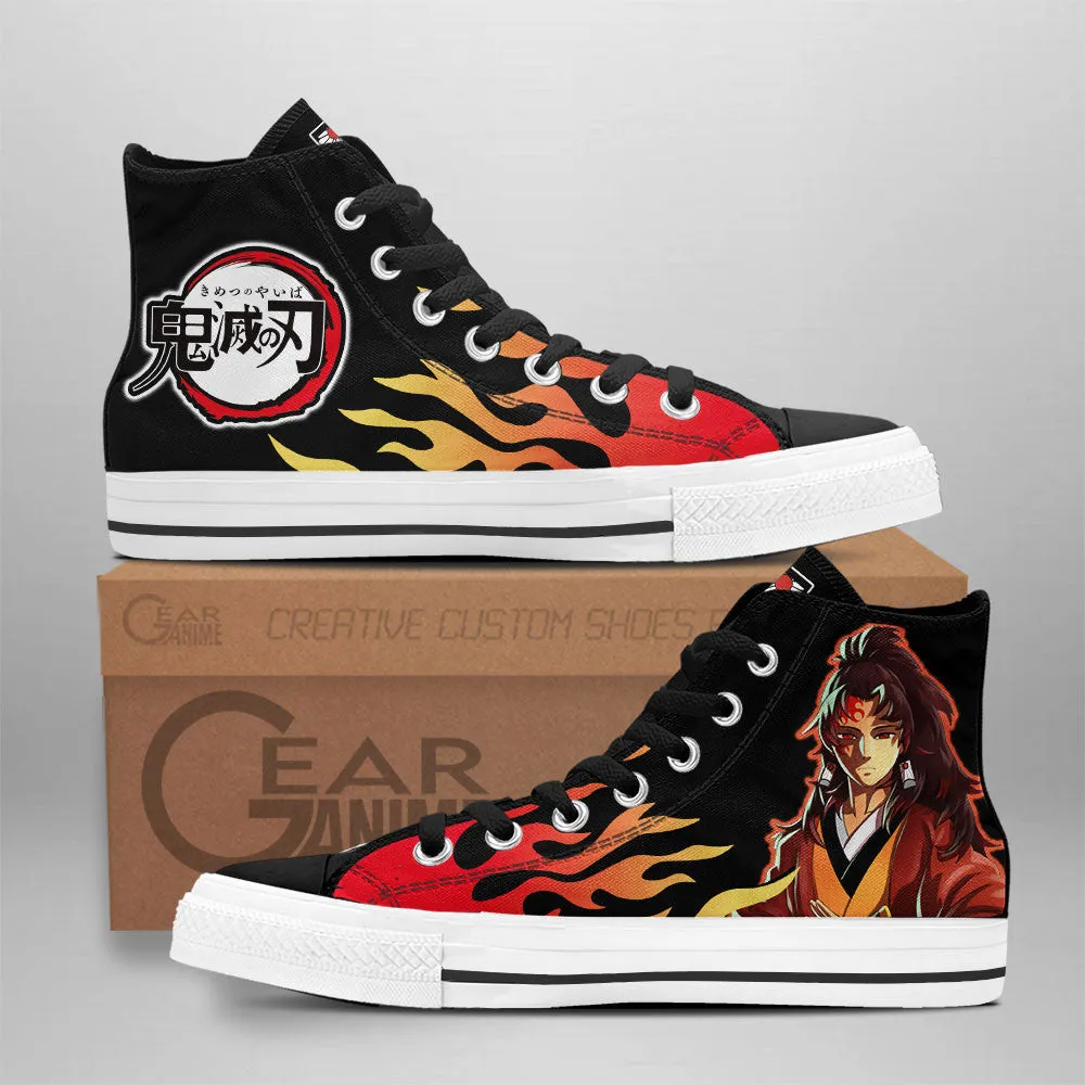 Demon Slayer Shoes Yoriichi Tsugikuni High Top Shoes NTT090