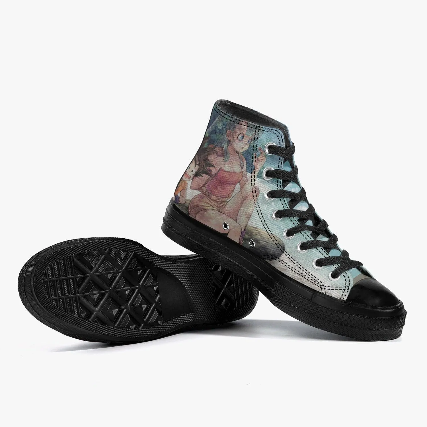 Dragonball Z Bulma and Goku A-Star High Anime Shoes