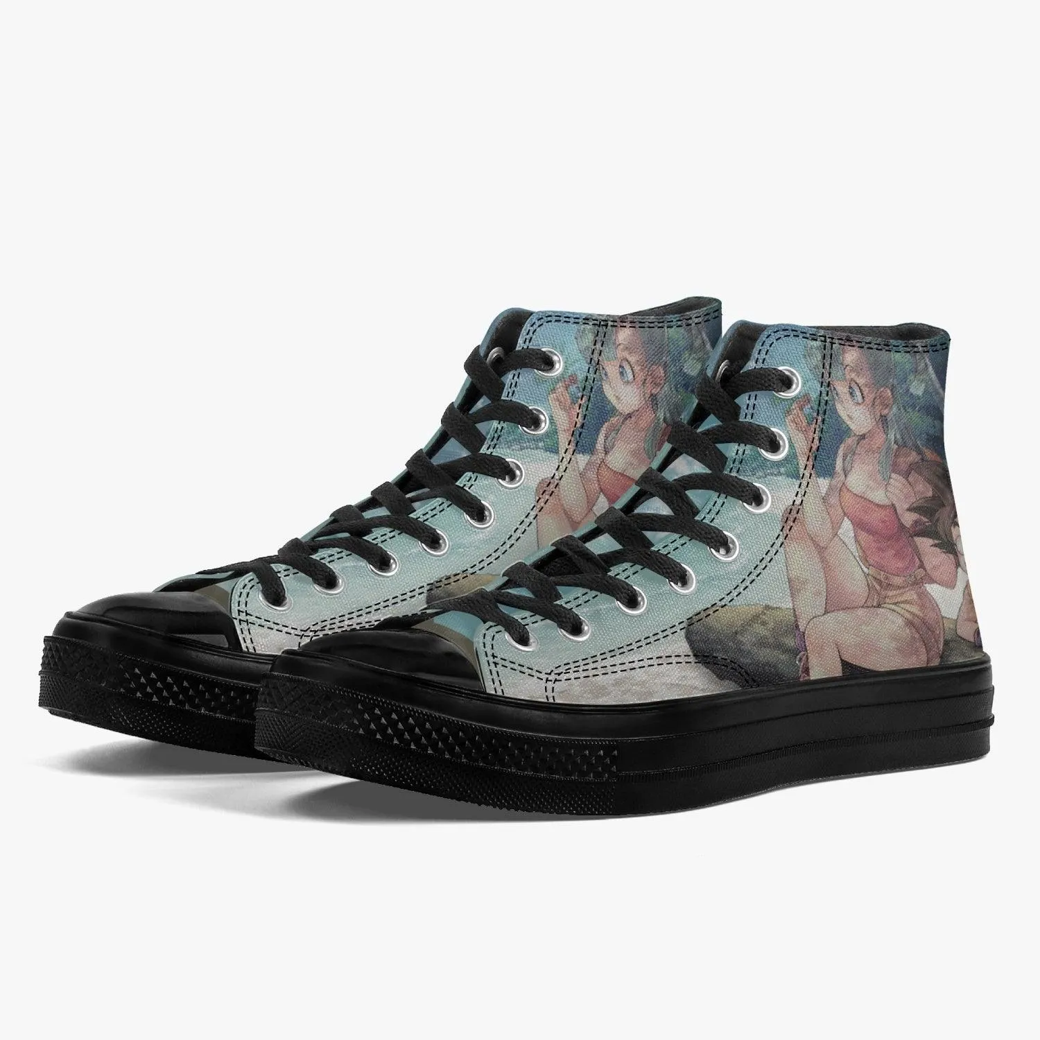 Dragonball Z Bulma and Goku A-Star High Anime Shoes