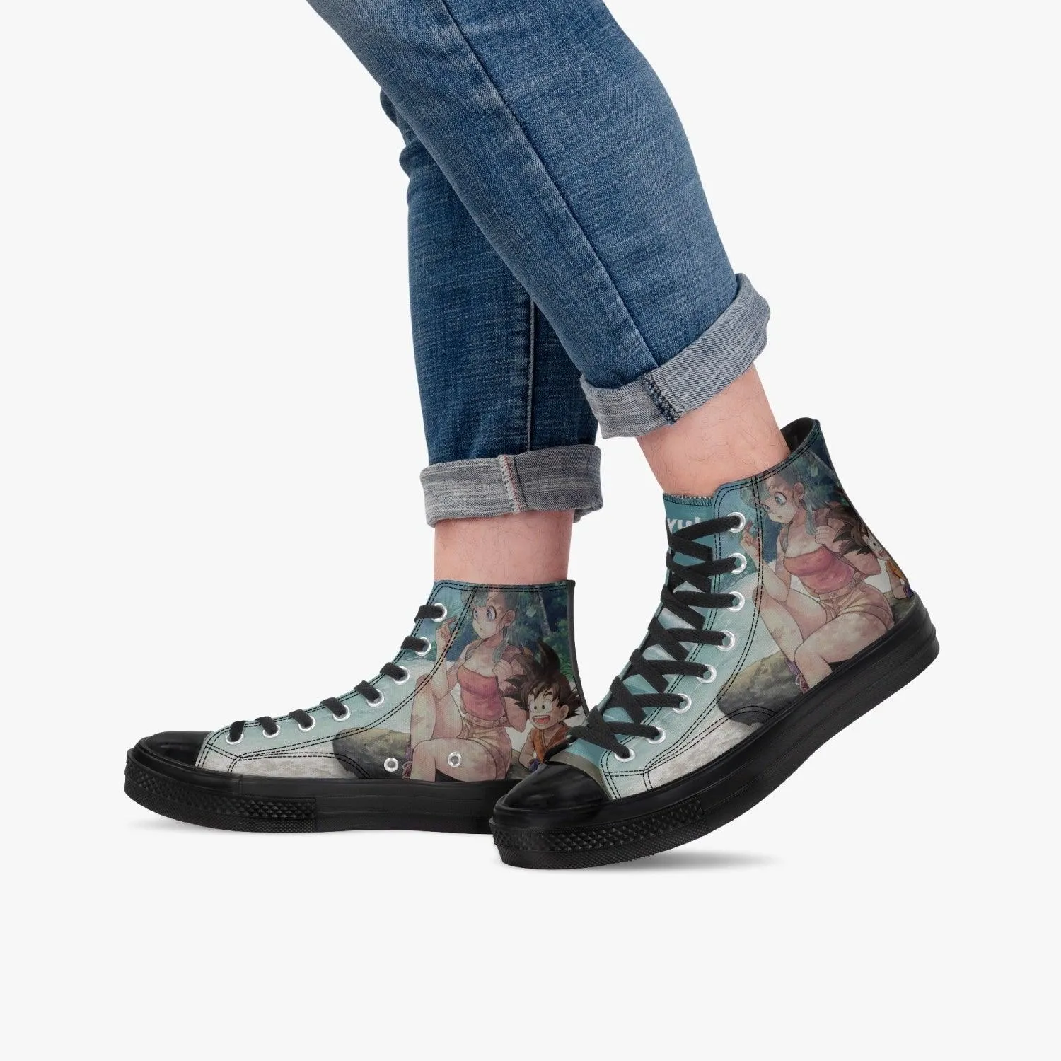 Dragonball Z Bulma and Goku A-Star High Anime Shoes