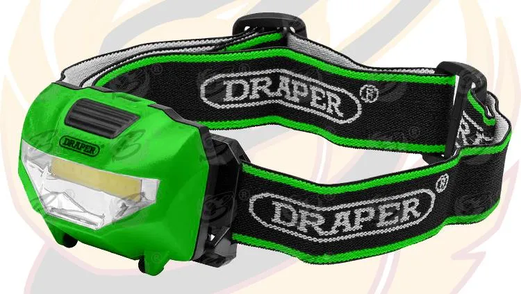 DRAPER COB LED HEADLIGHT ( GREEN )