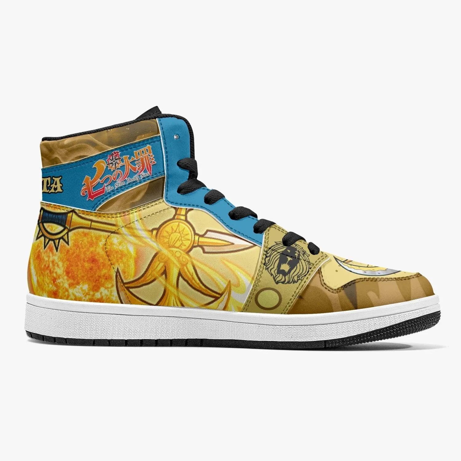 Escanor Rhitta Seven Deadly Sins Mid 1 Basketball Shoes