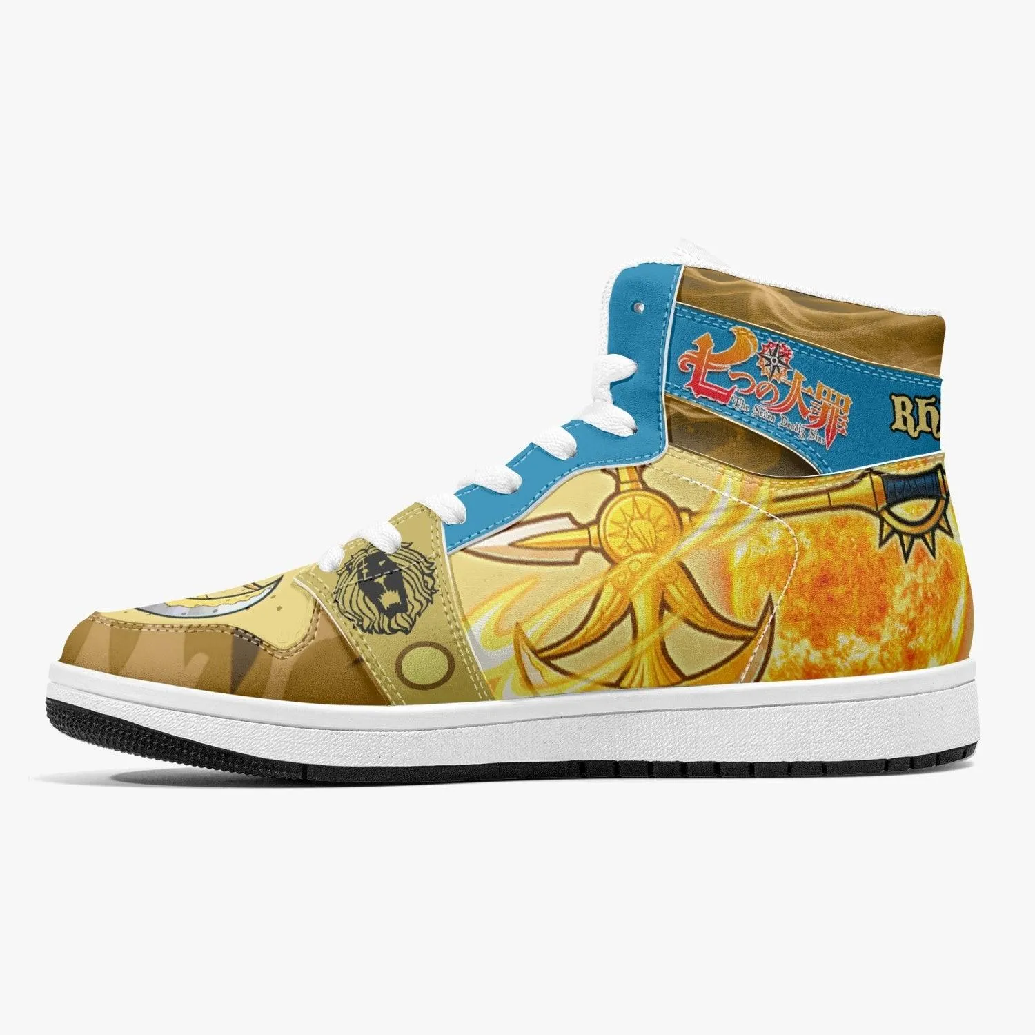 Escanor Rhitta Seven Deadly Sins Mid 1 Basketball Shoes