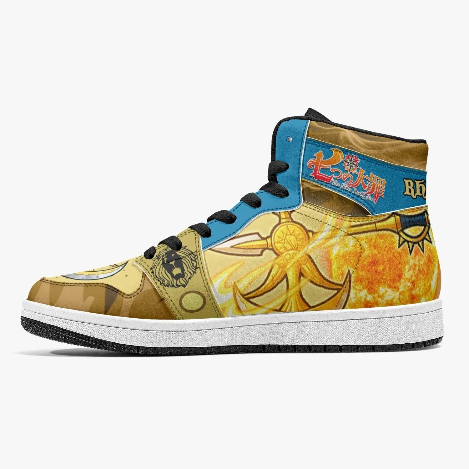 Escanor Rhitta Seven Deadly Sins Mid 1 Basketball Shoes