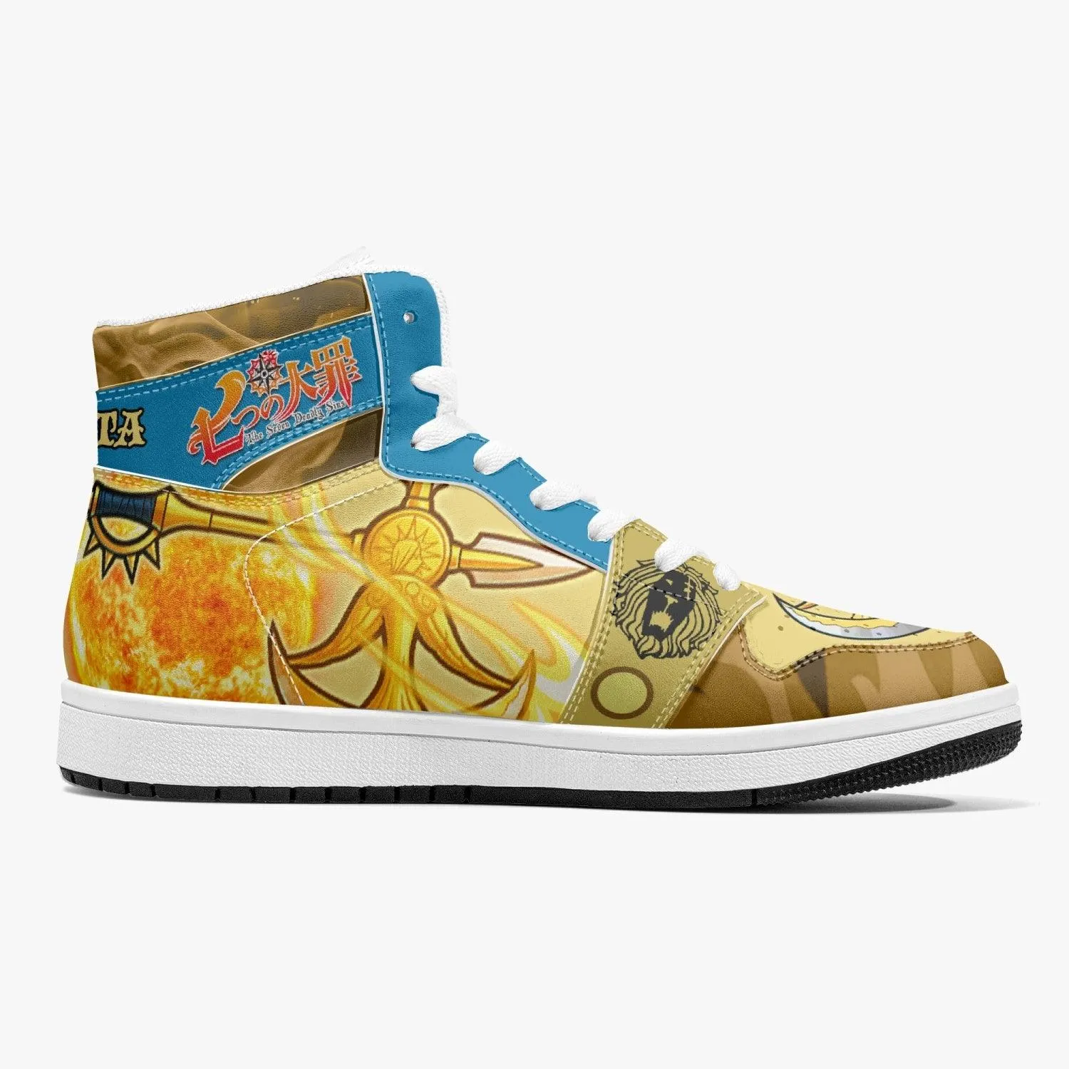 Escanor Rhitta Seven Deadly Sins Mid 1 Basketball Shoes