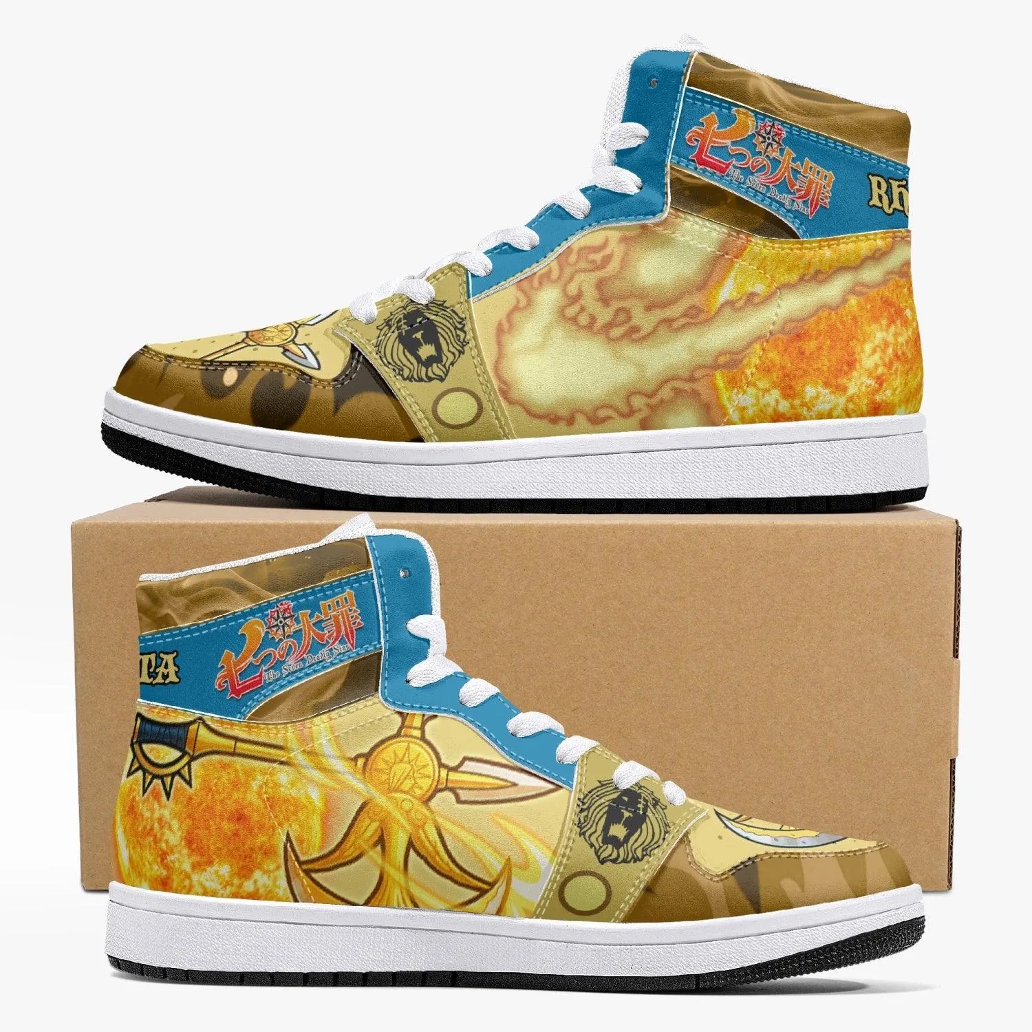Escanor Rhitta Seven Deadly Sins Mid 1 Basketball Shoes