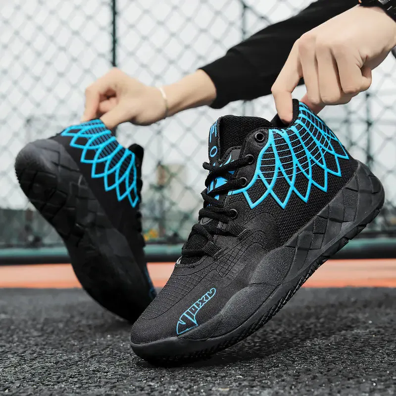 Fashionable High-Top Basketball Shoes with Cushioning