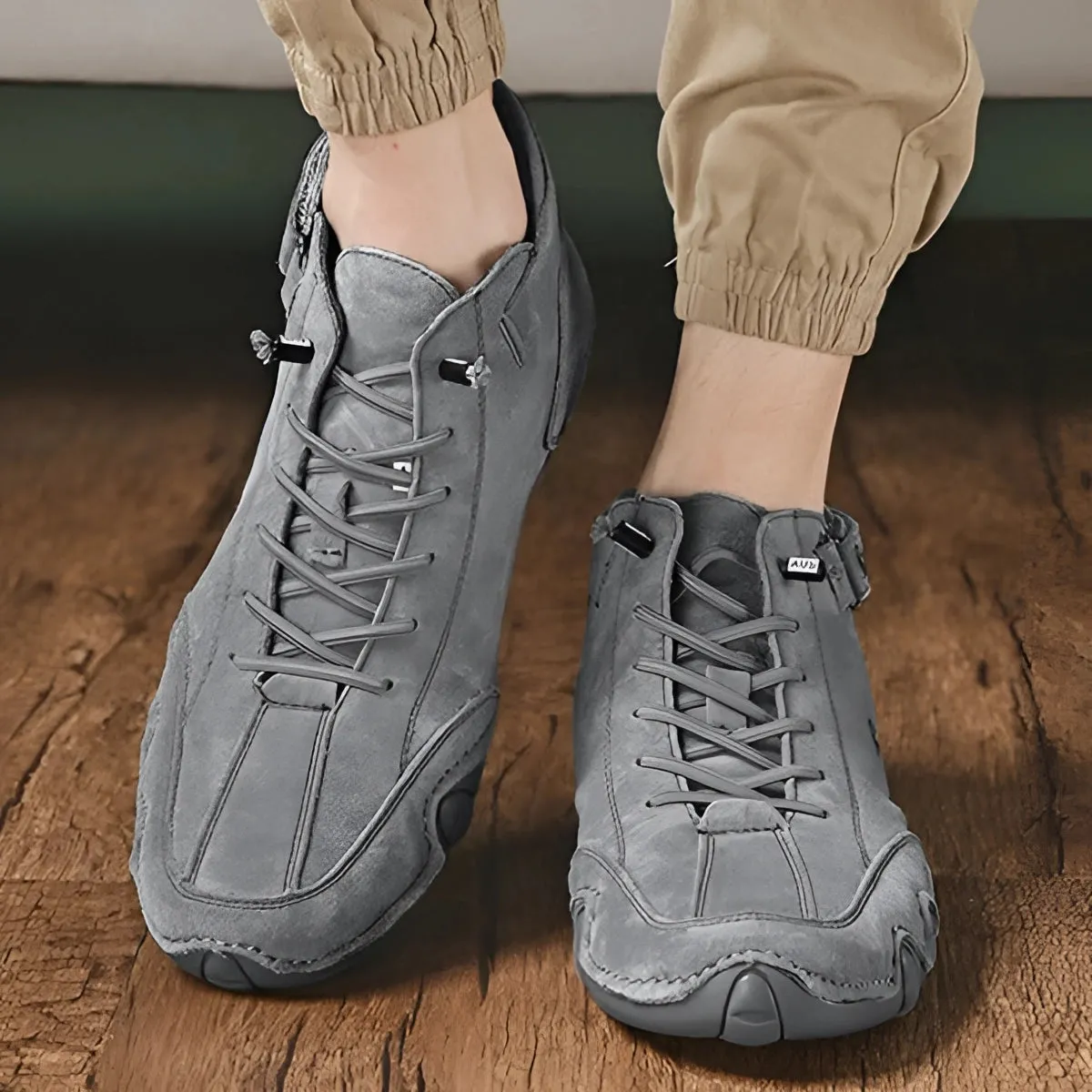 FEETFLEX™ Men's White High-Top Designer Sneakers - Urban Streetwear