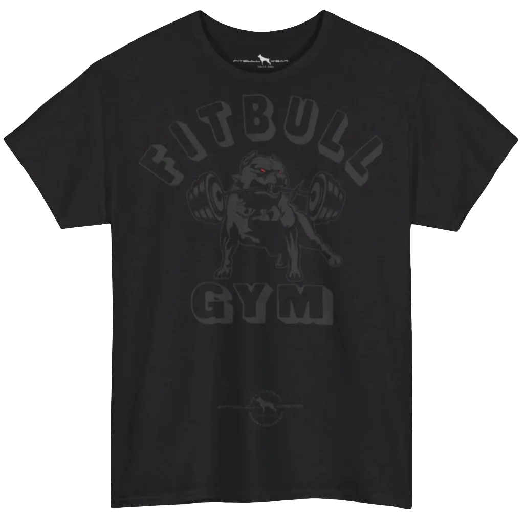 Fitbull Gym Fitness T-Shirt Unisex Heavy Cotton Tee Bodybuilding Garment Crossfit Apparel Active Training Clothink Sport Workout Clothes Black