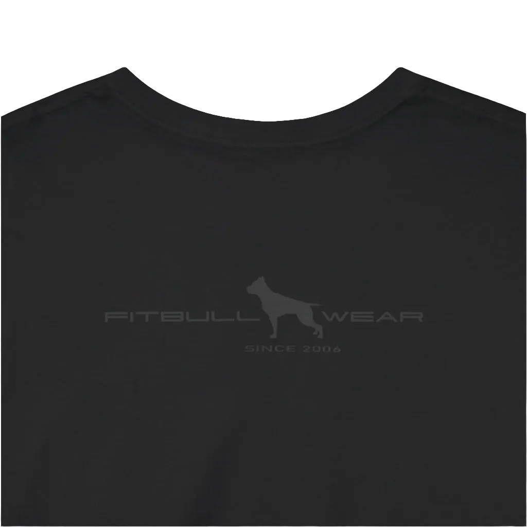 Fitbull Gym Fitness T-Shirt Unisex Heavy Cotton Tee Bodybuilding Garment Crossfit Apparel Active Training Clothink Sport Workout Clothes Black
