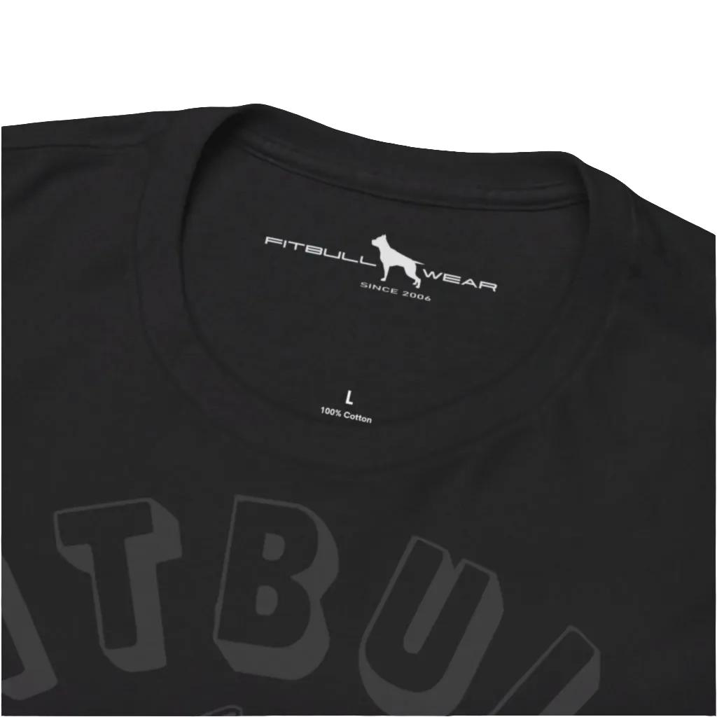 Fitbull Gym Fitness T-Shirt Unisex Heavy Cotton Tee Bodybuilding Garment Crossfit Apparel Active Training Clothink Sport Workout Clothes Black