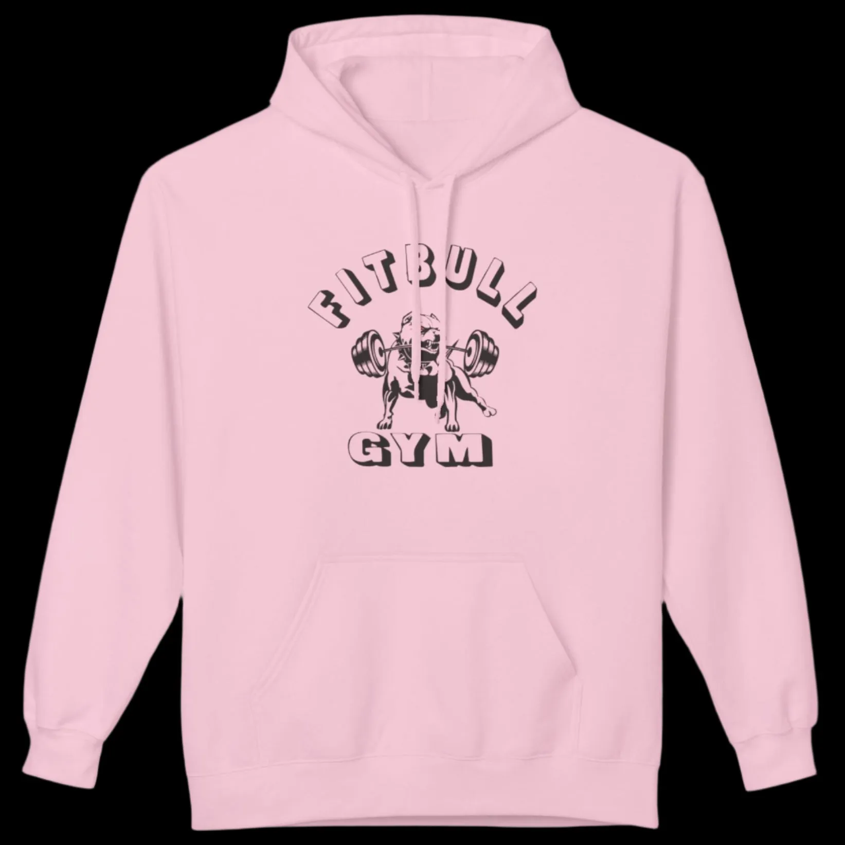 Fitbull Gym Unisex Hoodie - Sporty and Rebellious Fitness And Bodybuilding Workout Wear
