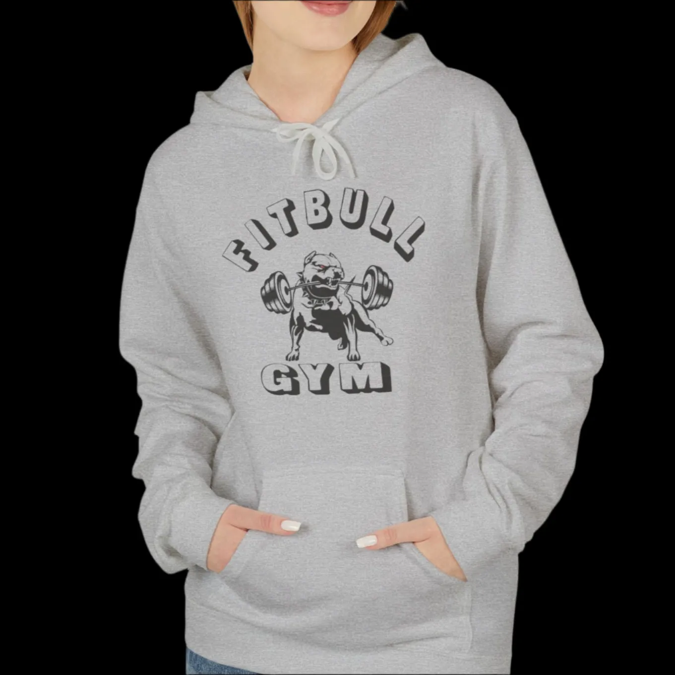 Fitbull Gym Unisex Hoodie - Sporty and Rebellious Fitness And Bodybuilding Workout Wear