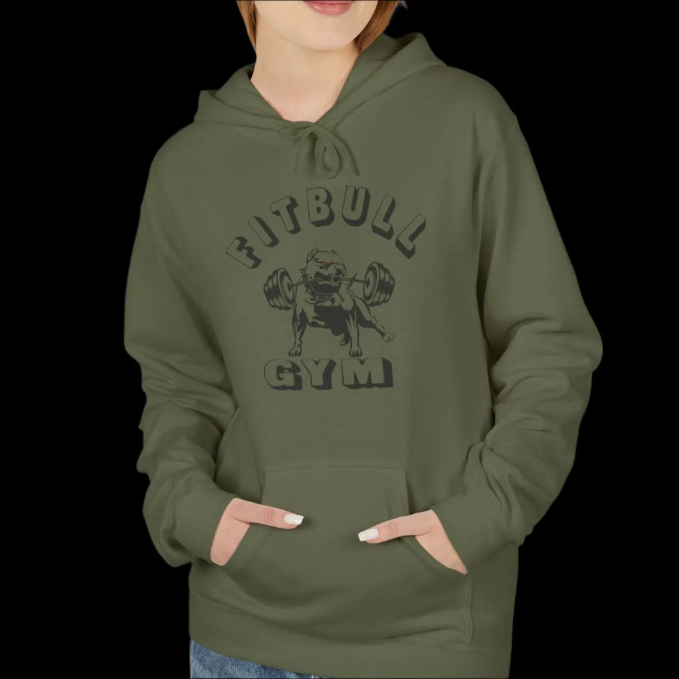 Fitbull Gym Unisex Hoodie - Sporty and Rebellious Fitness And Bodybuilding Workout Wear