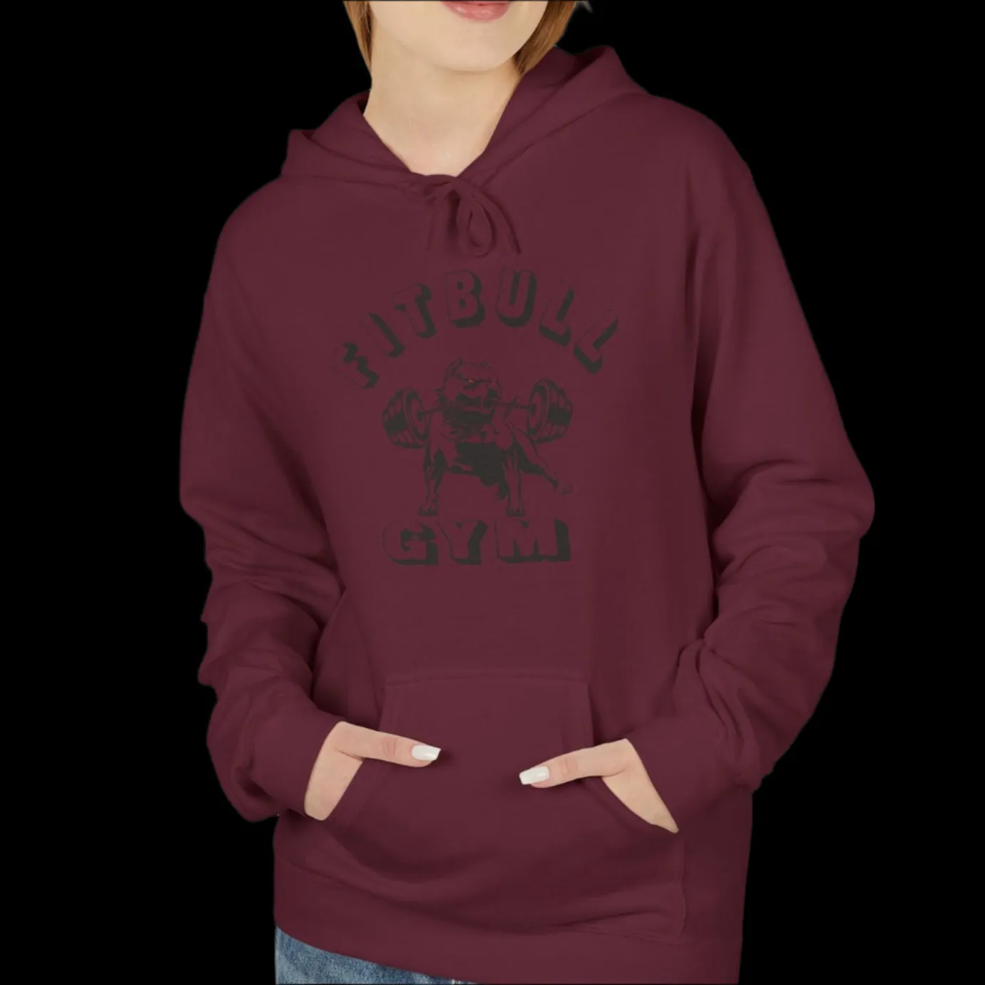 Fitbull Gym Unisex Hoodie - Sporty and Rebellious Fitness And Bodybuilding Workout Wear