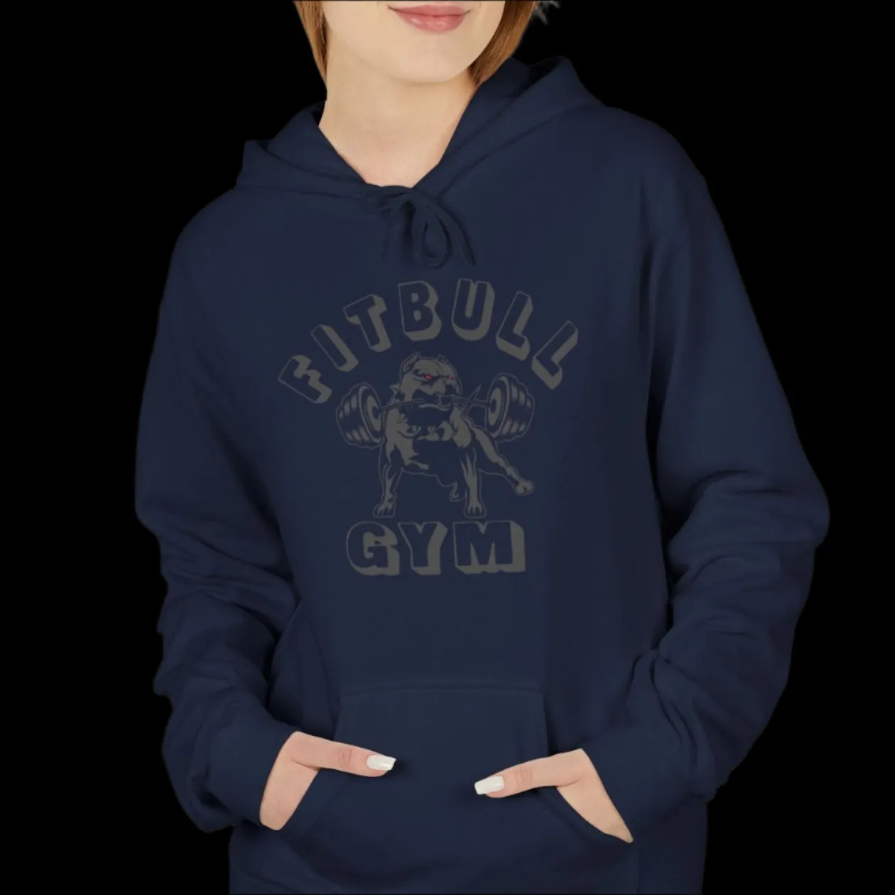 Fitbull Gym Unisex Hoodie - Sporty and Rebellious Fitness And Bodybuilding Workout Wear