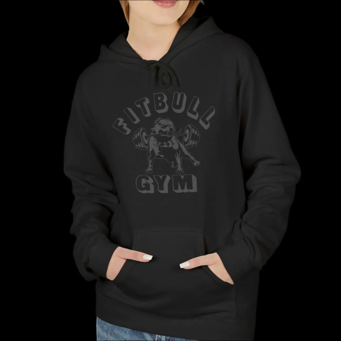 Fitbull Gym Unisex Hoodie - Sporty and Rebellious Fitness And Bodybuilding Workout Wear