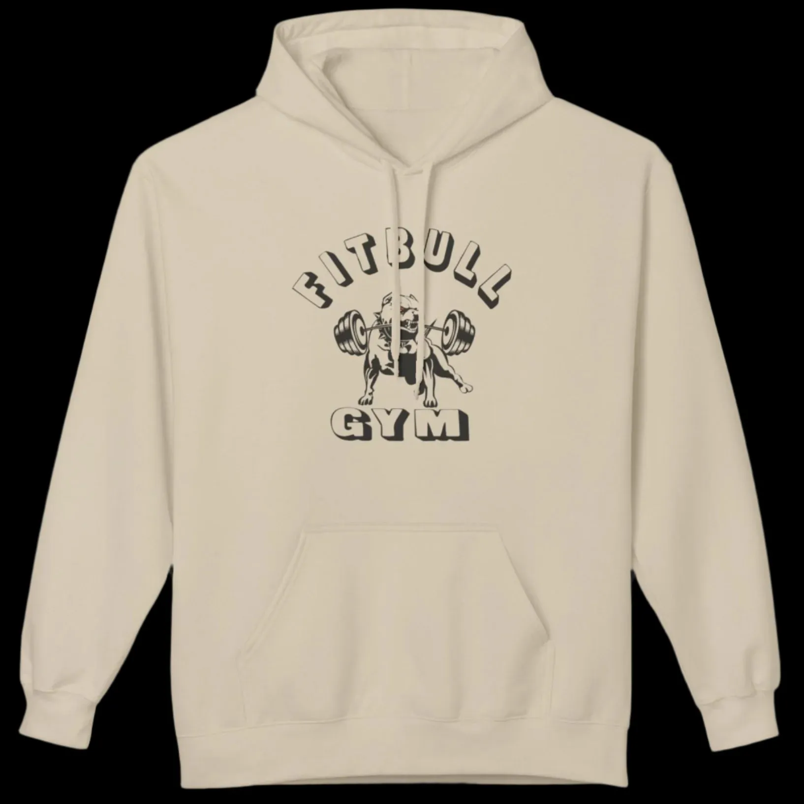 Fitbull Gym Unisex Hoodie - Sporty and Rebellious Fitness And Bodybuilding Workout Wear