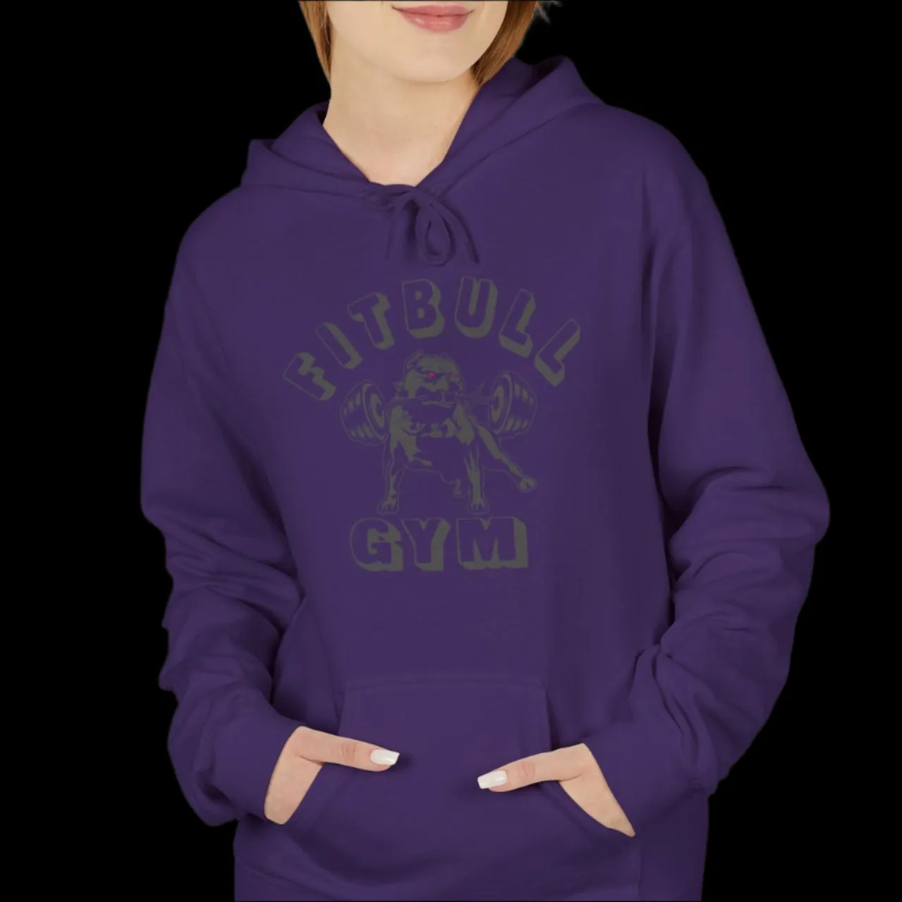 Fitbull Gym Unisex Hoodie - Sporty and Rebellious Fitness And Bodybuilding Workout Wear