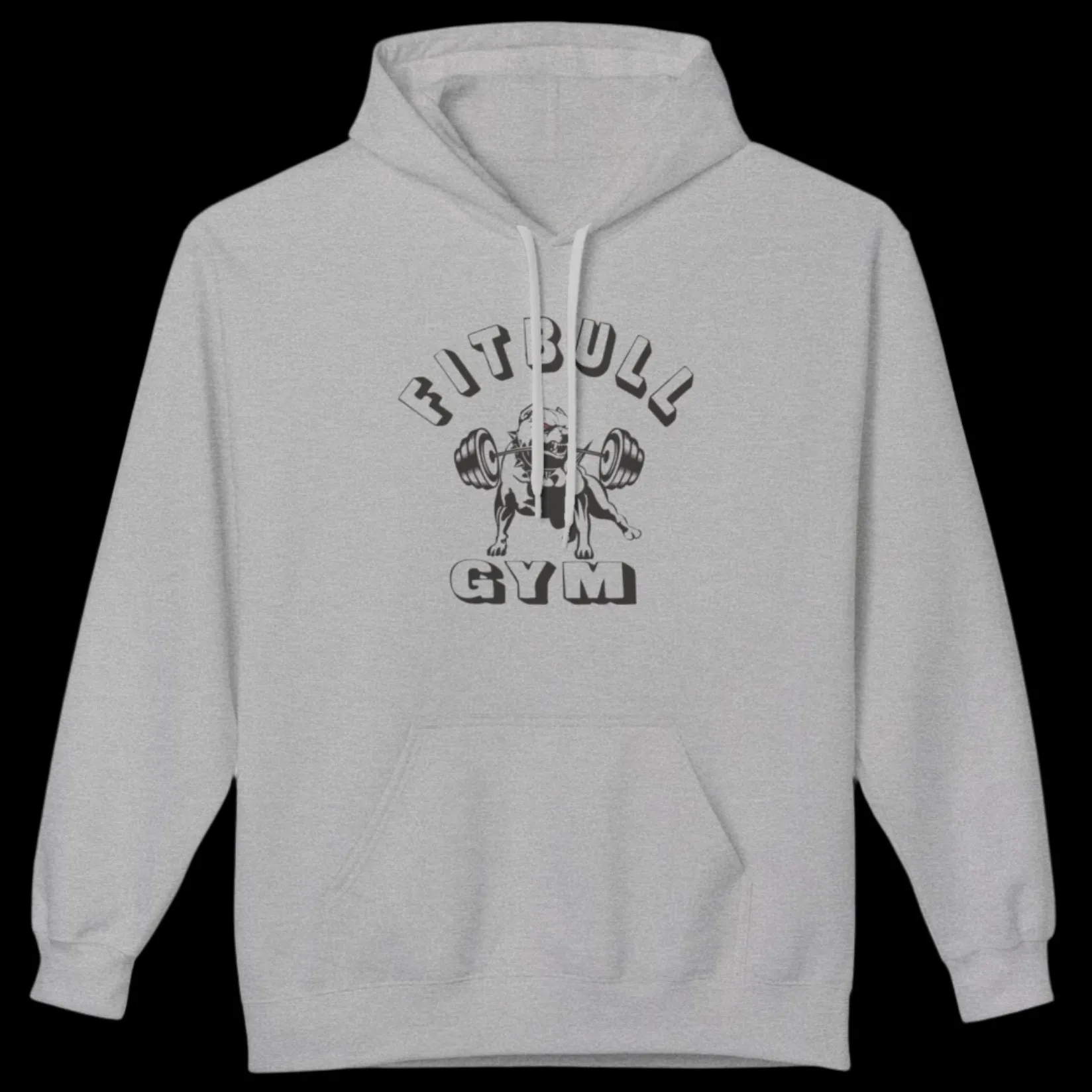 Fitbull Gym Unisex Hoodie - Sporty and Rebellious Fitness And Bodybuilding Workout Wear