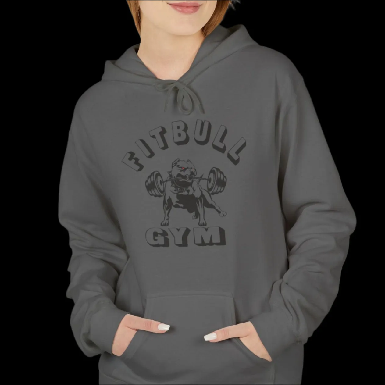 Fitbull Gym Unisex Hoodie - Sporty and Rebellious Fitness And Bodybuilding Workout Wear