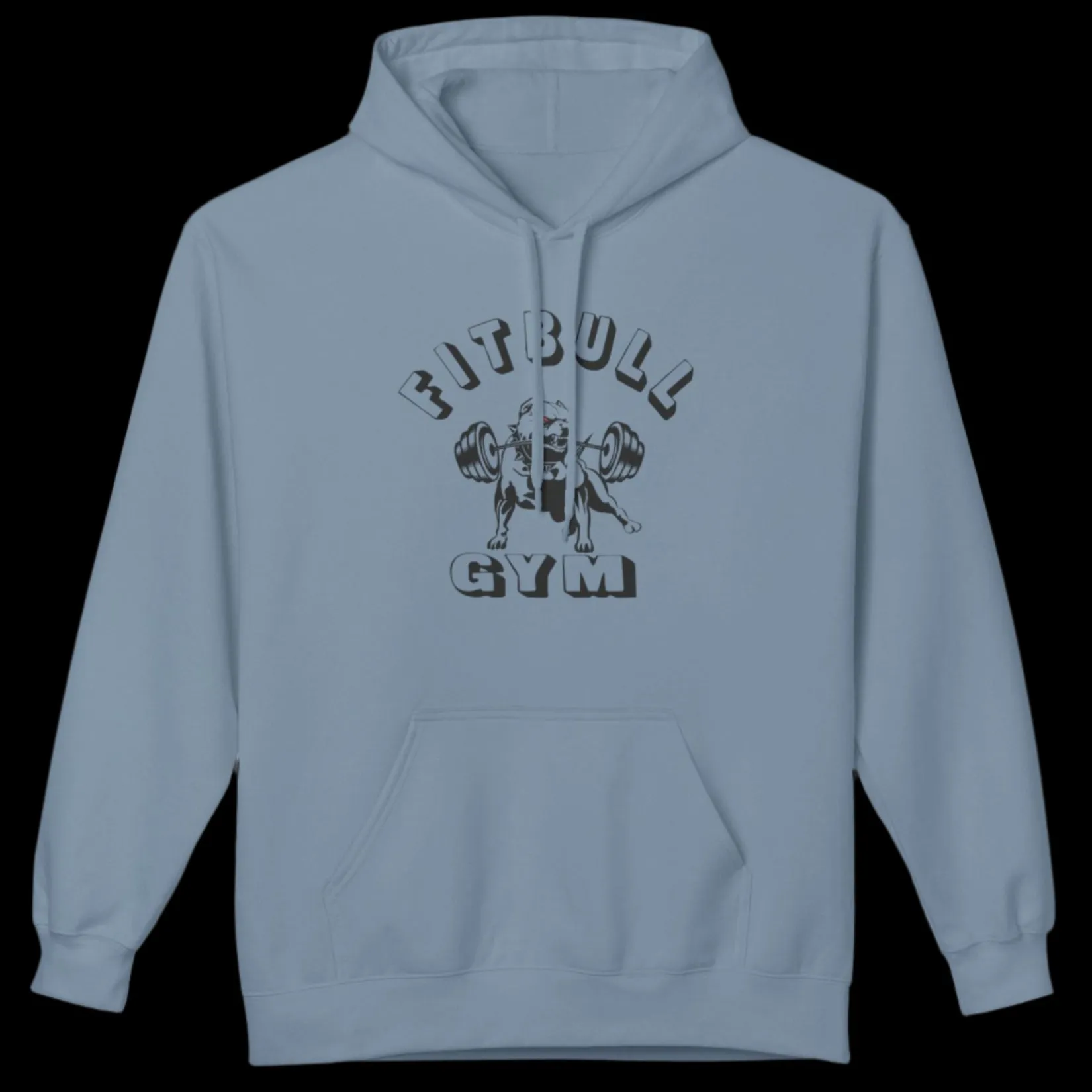 Fitbull Gym Unisex Hoodie - Sporty and Rebellious Fitness And Bodybuilding Workout Wear