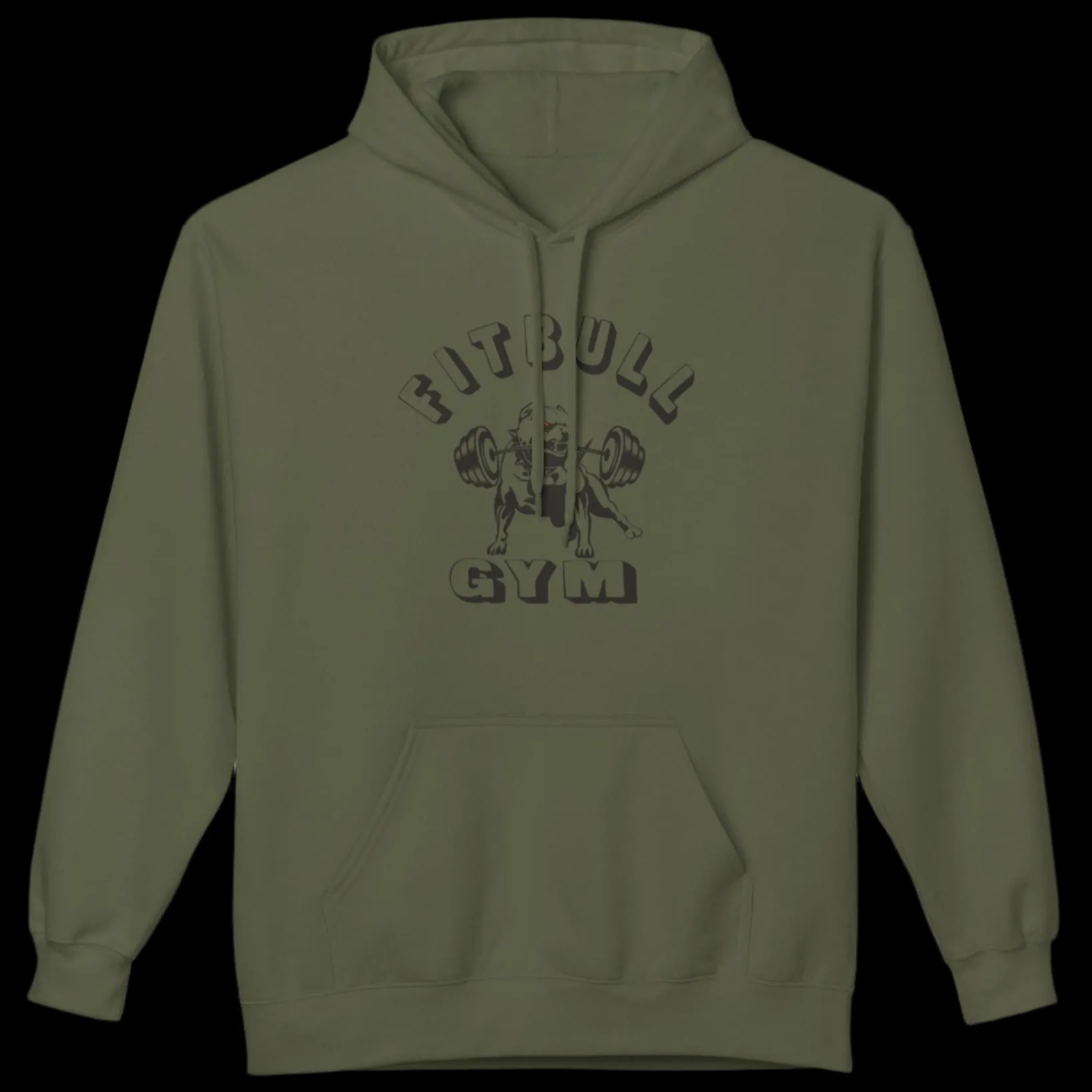 Fitbull Gym Unisex Hoodie - Sporty and Rebellious Fitness And Bodybuilding Workout Wear