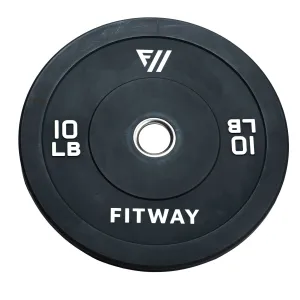 Fitway 10lb Olympic Rubber Bumper Plate