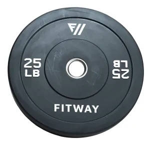 Fitway 25lb Olympic Rubber Bumper Plate