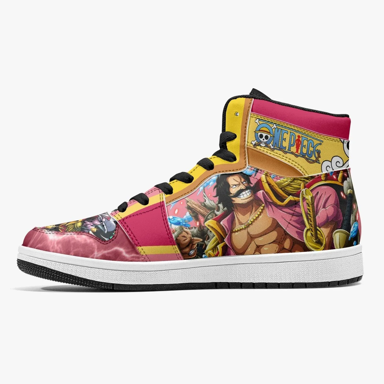 Gol D. Roger One Piece Mid 1 Basketball Shoes