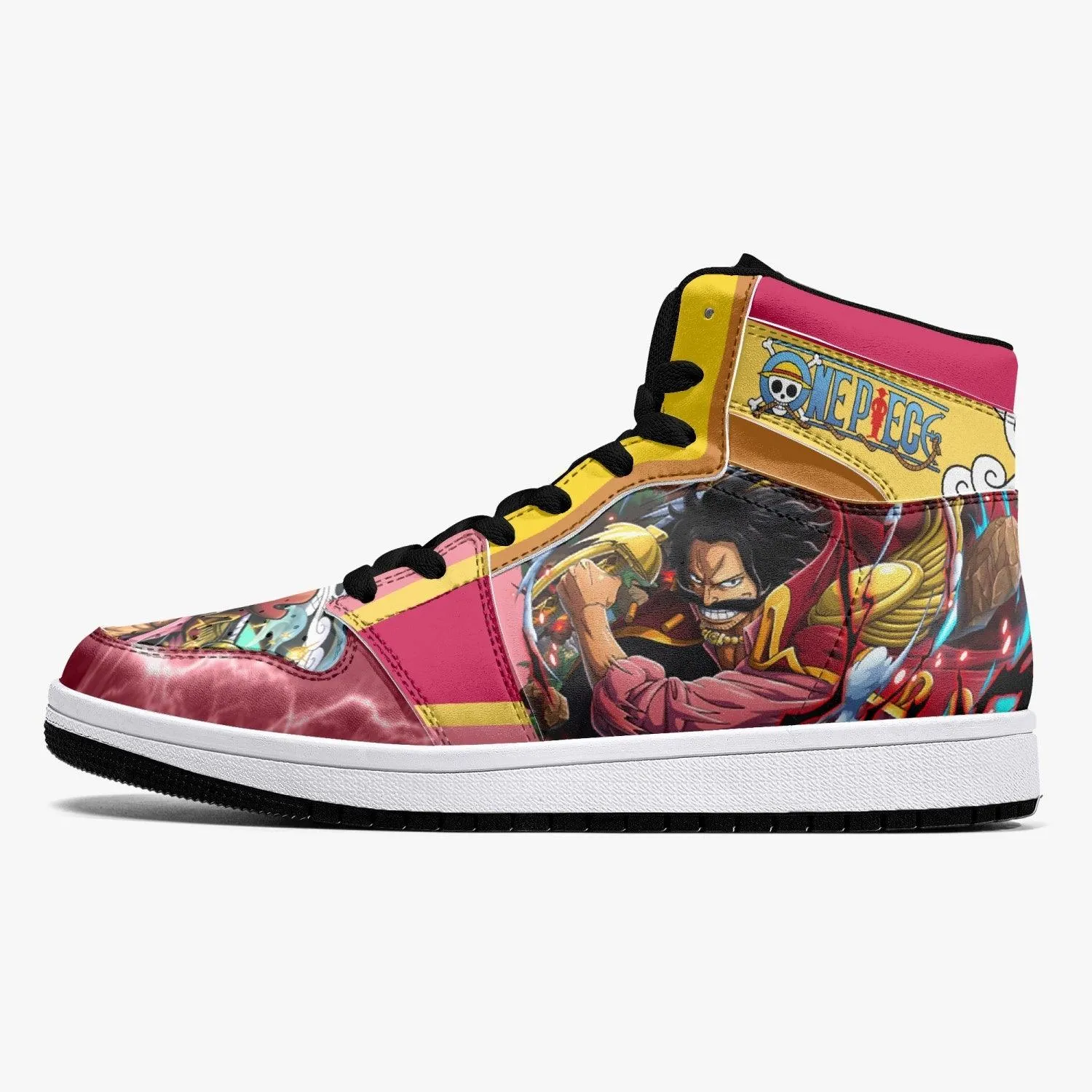 Gol D. Roger One Piece Mid 1 Basketball Shoes