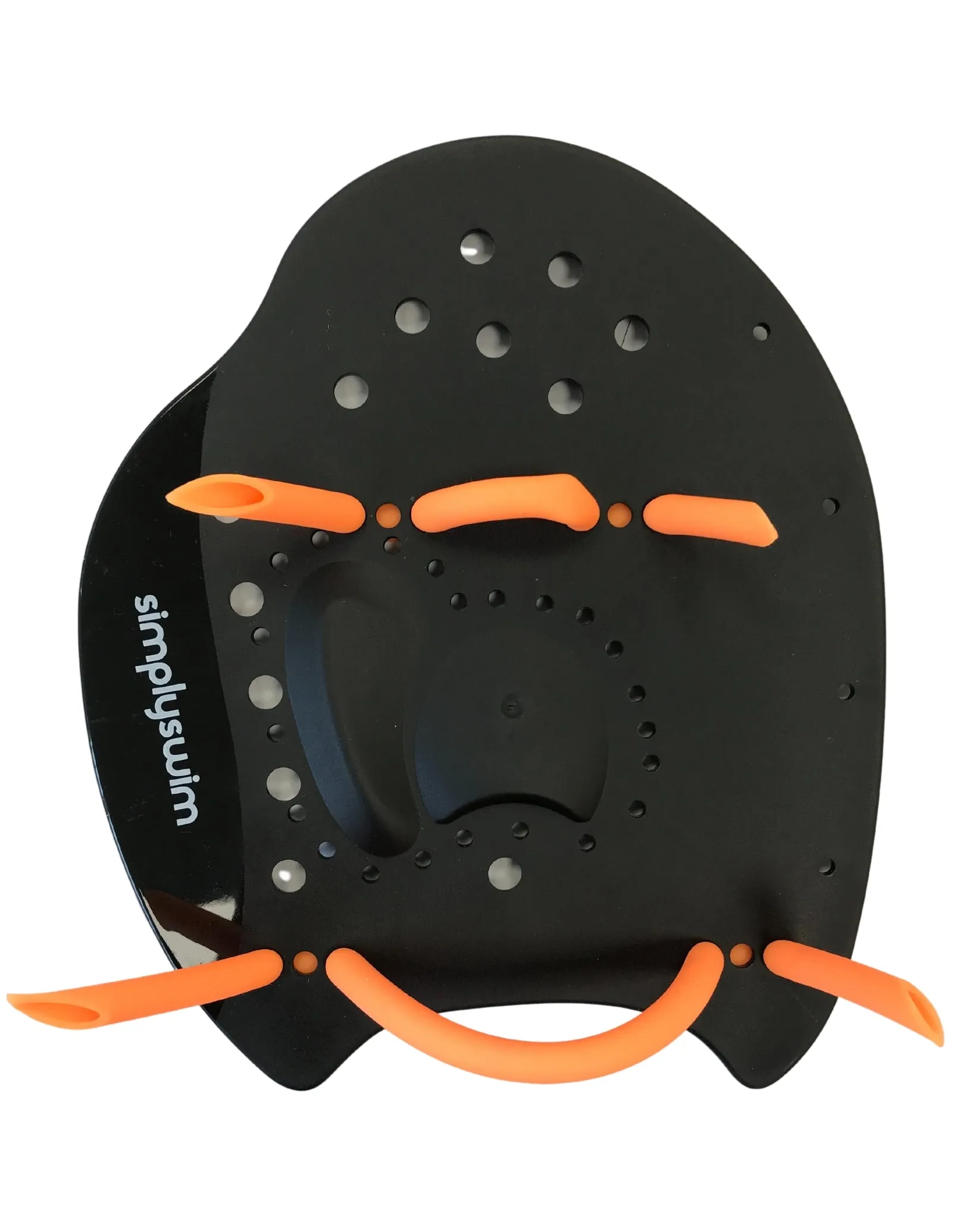 Hand Paddle - Black/Orange