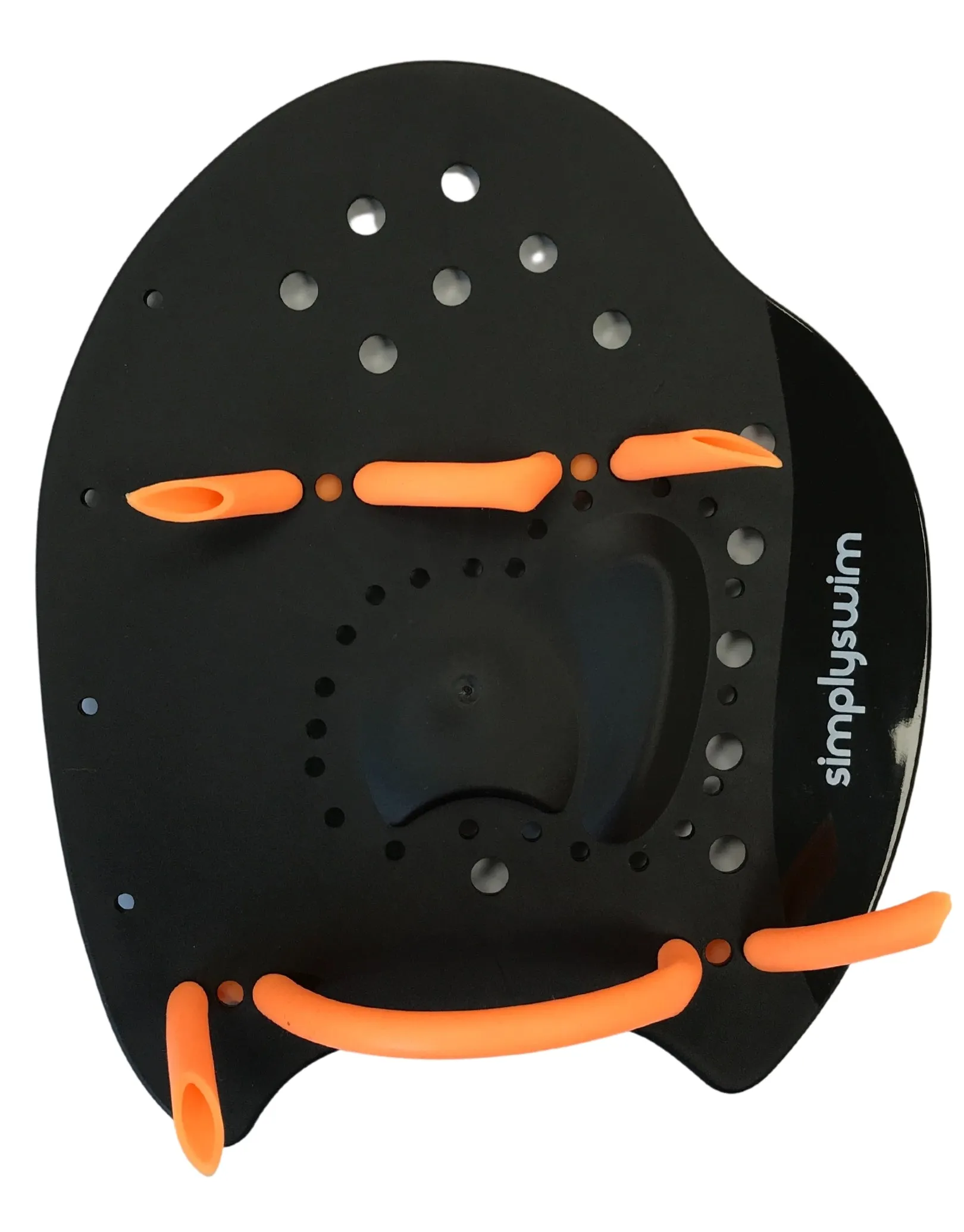 Hand Paddle - Black/Orange