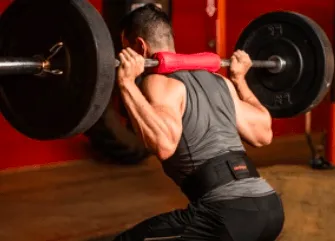 Harbinger Ergofit Bar Pad, 15-inch in Red
