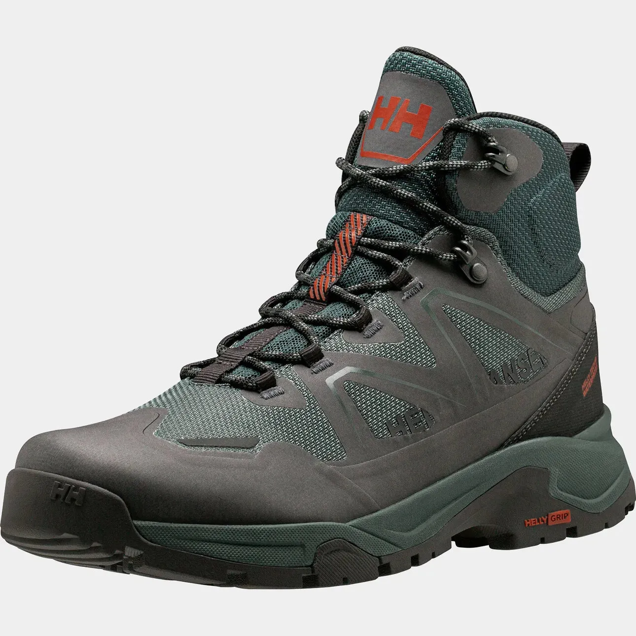 Helly Hansen Men's Cascade HELLY TECH Waterproof Mid Cut Hiking Boots - 495 DARKEST SPR