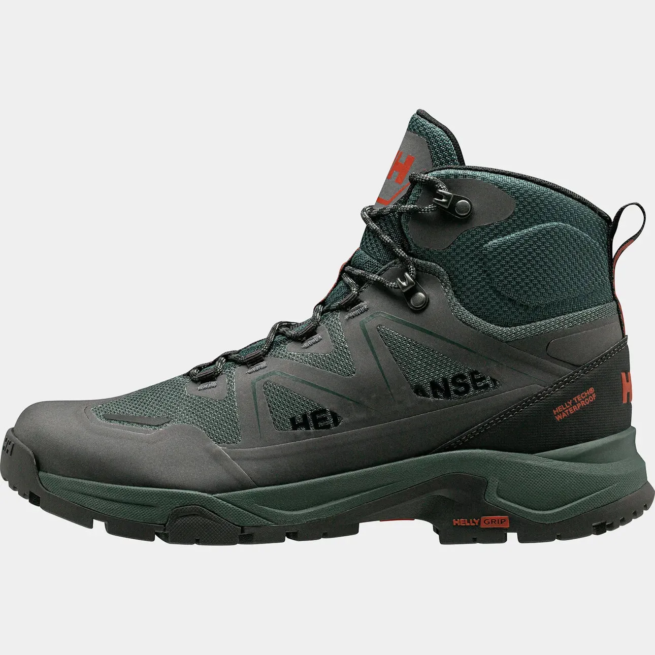 Helly Hansen Men's Cascade HELLY TECH Waterproof Mid Cut Hiking Boots - 495 DARKEST SPR