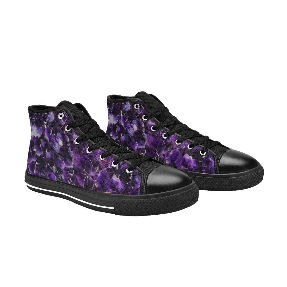 High Top Canvas Women's Shoes - Amethyst