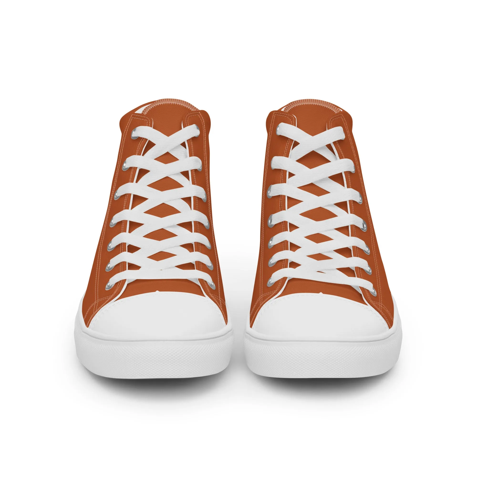 Honey Brown - Sustainably Made Men's High Top Canvas Shoes